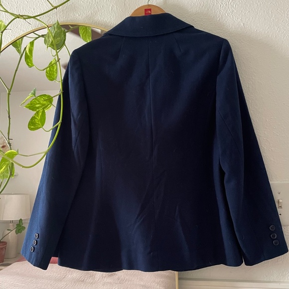 Navy blue Pendleton wool blazer - Picture 2 of 4